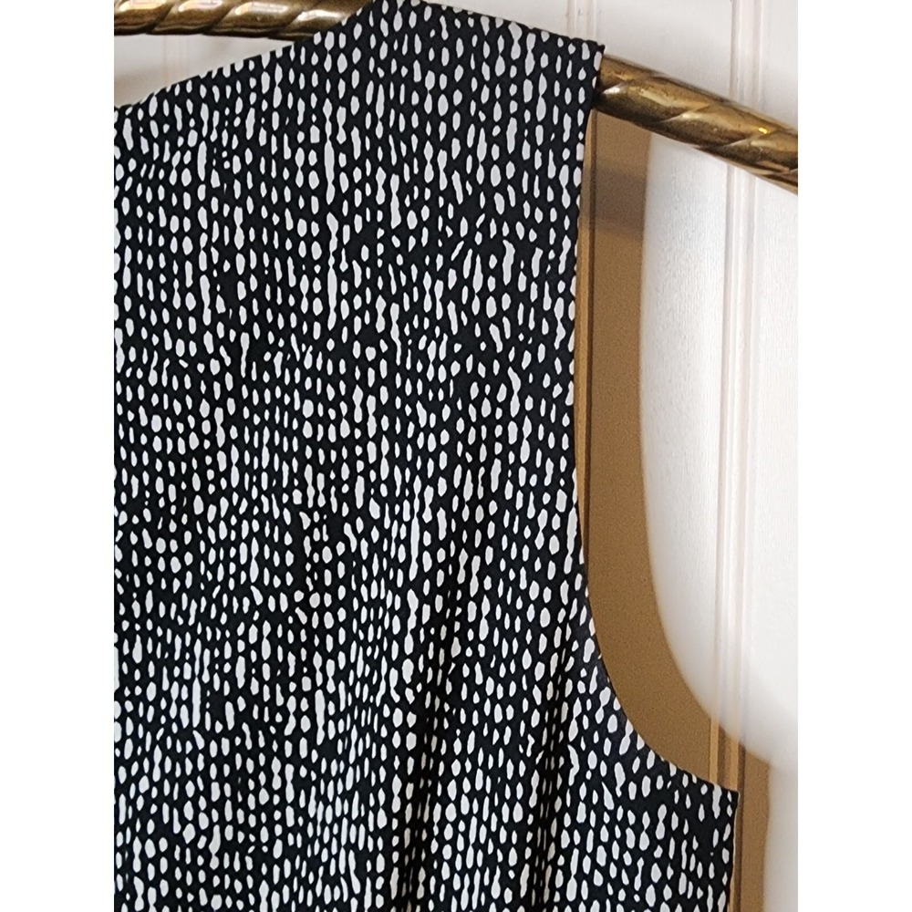 Jennifer Lopez Jumpsuit Small One Piece Black/White sleeveless - Picture 7 of 8